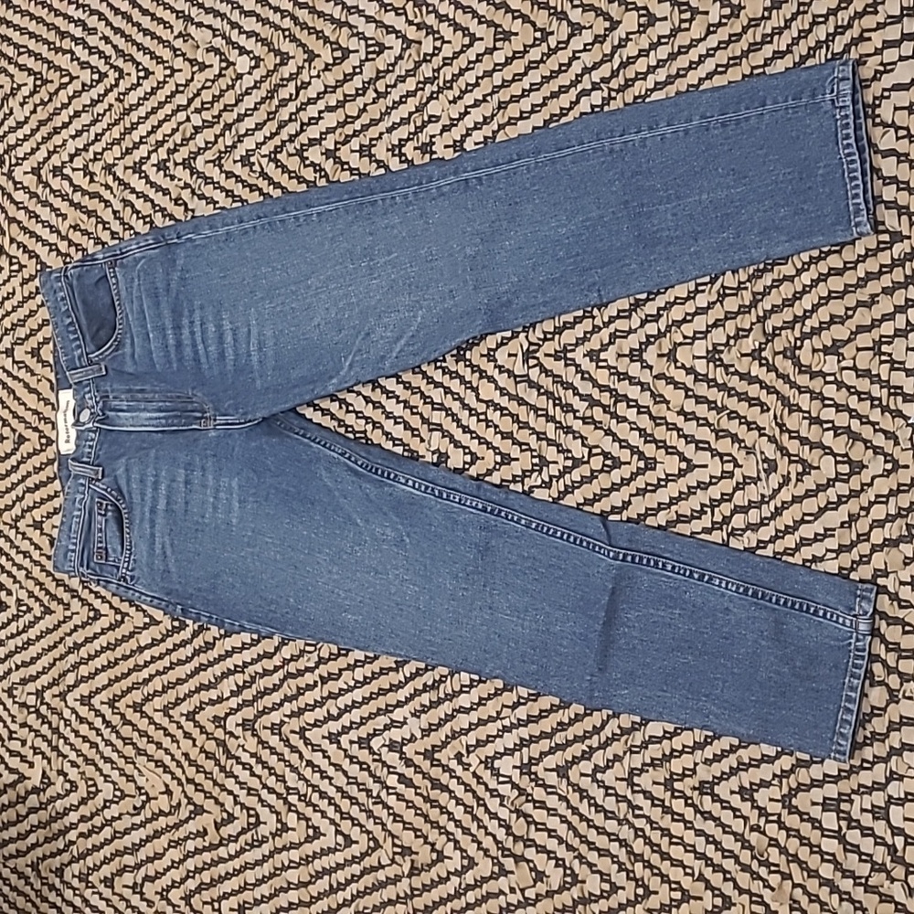 REFORMATION JULIA HIGH WAIST CROP CIGARETTE JEANS BALTIC WASH